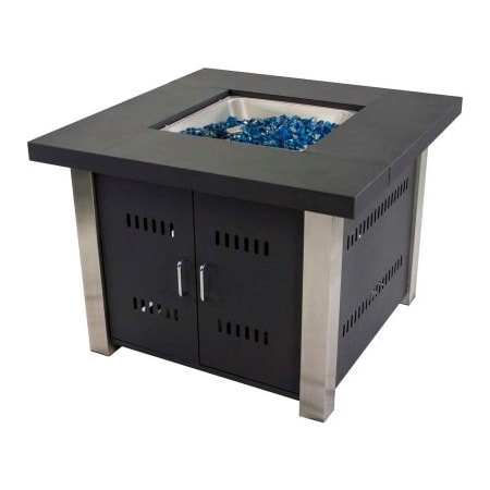 Dyna-Glo Pleasant Hearth Montreal Gas Fire Pit Table 40000 BTU - Matte Black OFG901T
